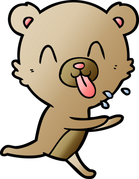 Bir insan tarafından çizilmiş bir çizgi film karakteri.