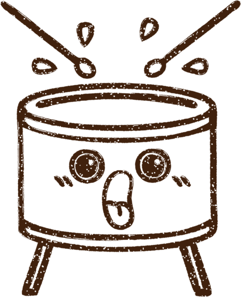 Bir insan tarafından çizilen Davul Kömürü Çizimi