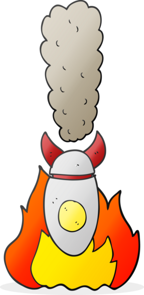 Bir insan tarafından çizilmiş el yazısıyla çizilmiş bir bomba.