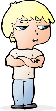 Bir insan tarafından çizilmiş rahatsız bir çocuk.