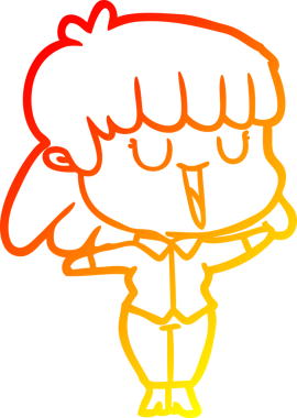 Bir insan tarafından çizilmiş bir karikatür kadın çizimi