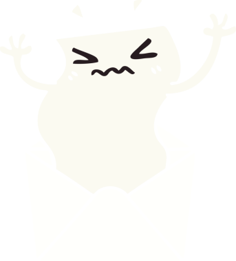 Bir insan tarafından çizilmiş garip bir karikatür mektup ve zarf.