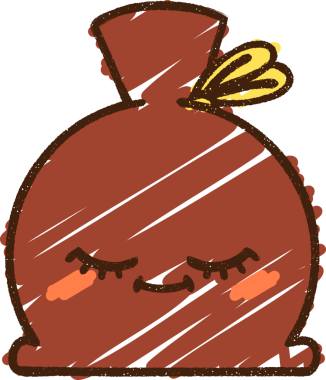 Bir insan tarafından çizilmiş Noel Çuvalı Tebeşiri