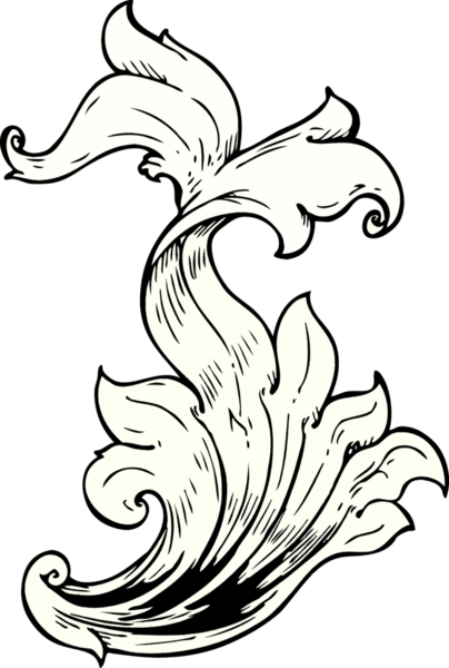 Geleneksel el, bir insan tarafından çizilmiş çiçek girdabı.