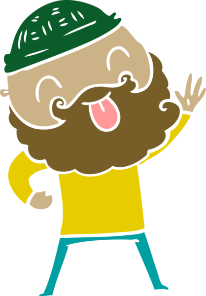 Bir insan tarafından çizilmiş sakallı bir adam.