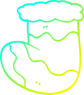 Bir insan tarafından çizilmiş bir karikatür çiziminin soğuk gradyan çizimi