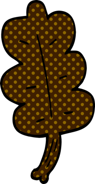 bir insan tarafından çizilmiş sonbahar yaprağı karalaması