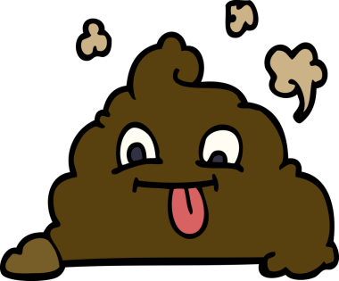 Bir insan tarafından çizilmiş karikatür kakası.