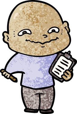 bir insan tarafından çizilmiş sinirli bir adam.