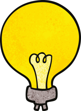 Bir insan tarafından çizilmiş karalama lambası.