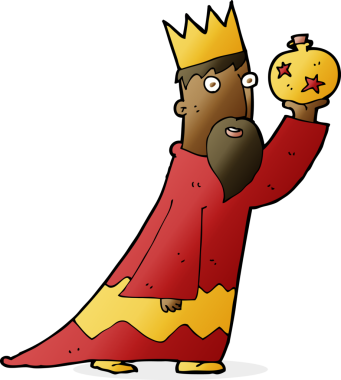 Bir insan tarafından çizilen üç bilge adamdan biri.