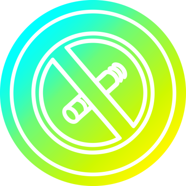 Bir insan tarafından çizilmiş, dumanı tüten dairesel simge yok