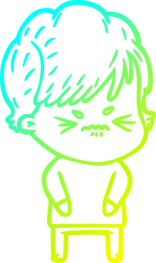 Bir insan tarafından çizilmiş karikatür çizimi.