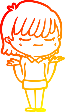 Bir insan tarafından çizilmiş bir karikatür kadın çizimi