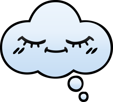 Bir insan tarafından çizilen düşünce baloncuğunun gölgeli çizimi