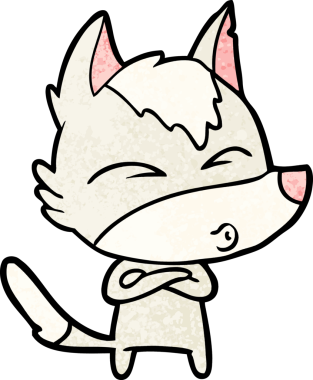 Bir insan tarafından çizilmiş bir kurt düdüğü.