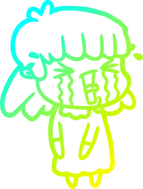 Bir insan tarafından çizilmiş bir karikatür kadın çizimi.