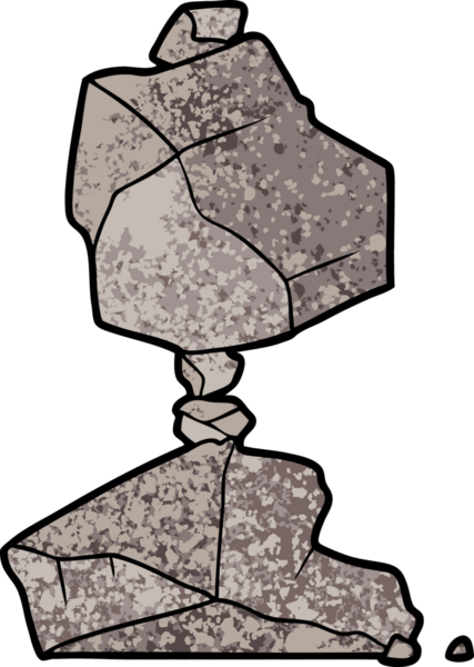 bir insan tarafından çizilmiş karikatür taşları