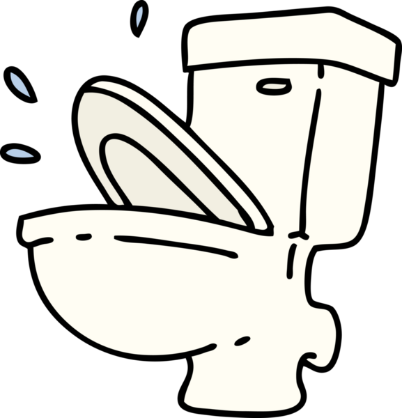 Bir insan tarafından çizilmiş tuvaletin konuşma ya da sifonu.