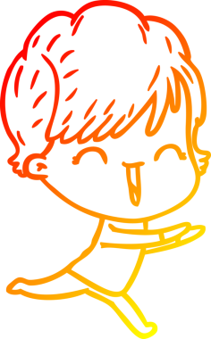 Bir insan tarafından çizilmiş gülen bir karikatür çizimi.