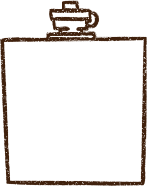 Bir insan tarafından çizilmiş Kalça Şişesi Kömürü Çizimi