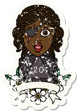 Retro Dövme Tarzı Bir insan tarafından çizilmiş 20 zarlı düzenbaz insan