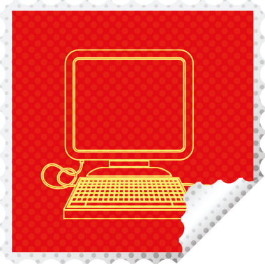 bir insan tarafından çizilmiş fare ve ekran kare soyma etiketli bilgisayar