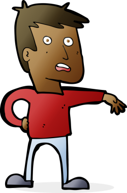 Karikatürist bir insan tarafından çizilmiş kamp hareketi yapıyor.