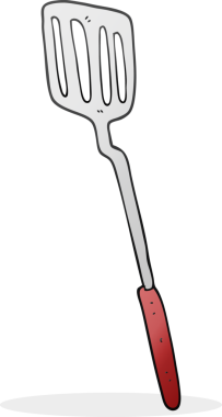 Bir insan tarafından çizilmiş serbest çizim spatulası.