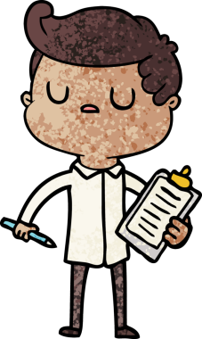 Bir insan tarafından çizilmiş bir karikatür.