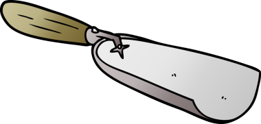 Bir insan tarafından çizilmiş kömür küreği.