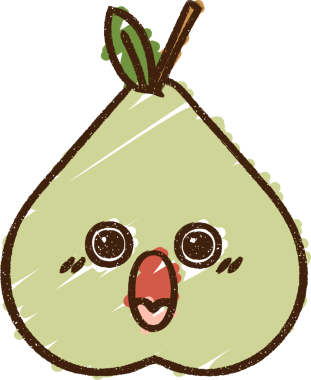 Bir insan tarafından çizilen Armut Tebeşiri