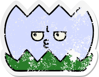 Bir insan tarafından çizilmiş tatlı bir nilüfer çiçeğinin sıkıntılı çıkartması.