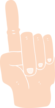 Bir insan tarafından çizilen düz renk çizimi