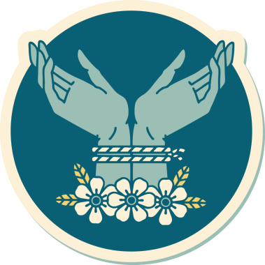 Bir insan tarafından çizilmiş geleneksel bir dövme stili.