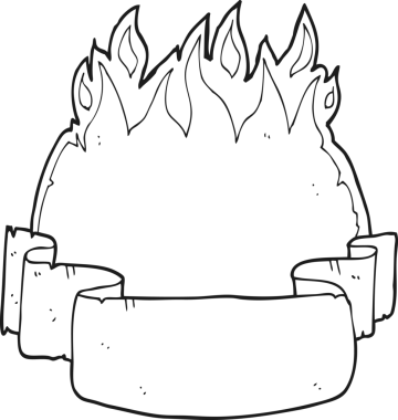 Bir insan tarafından çizilmiş siyah beyaz çizgi film afişi.