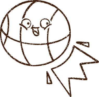 Basketbol Kömürü Bir insan tarafından çizilmiş