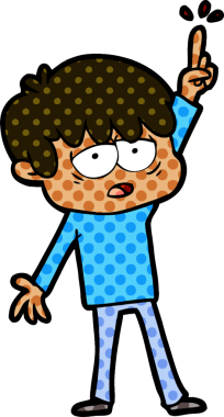 Bir insan tarafından çizilmiş bitkin çocuk çizgi filmi.