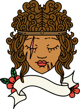 Retro Dövme Tarzı İnsan Barbar Karakteri