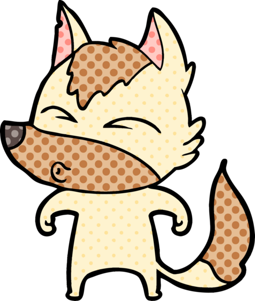 Bir insan tarafından çizilmiş bir kurt düdüğü.