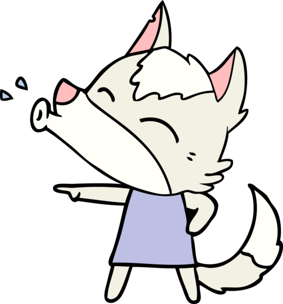 Bir insan tarafından çizilmiş uluyan kurt kostümü.