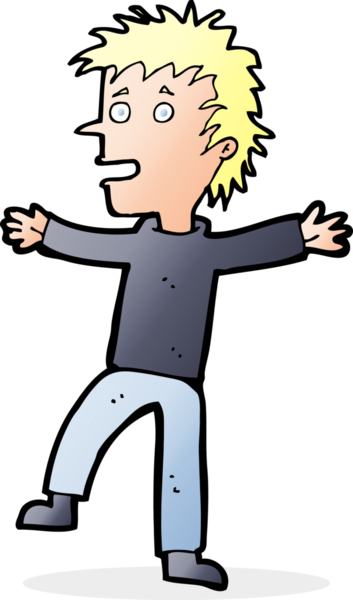 Bir insan tarafından çizilmiş mutlu bir adam.