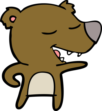 Bir insan tarafından çizilmiş bir çizgi film karakteri.