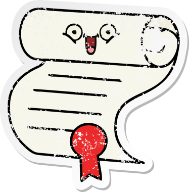 Bir insan tarafından çizilmiş şirin bir çizgi film sözleşmesinin sıkıntılı çıkartması.