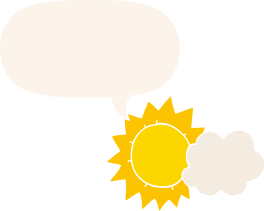 bir insan tarafından çizilmiş, konuşma baloncuklu karikatür havası