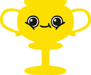 Bir insan tarafından çizilen kupanın düz renkli retro karikatürü