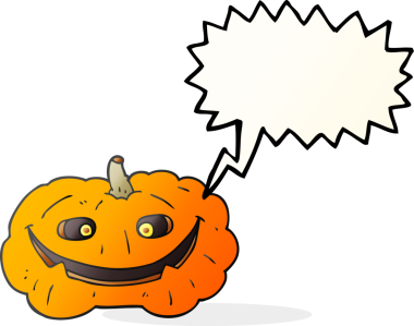 Bir insan tarafından çizilmiş serbest konuşma balkabağı karikatürü.