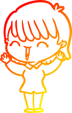 Bir insan tarafından çizilmiş bir karikatür kadın çizimi