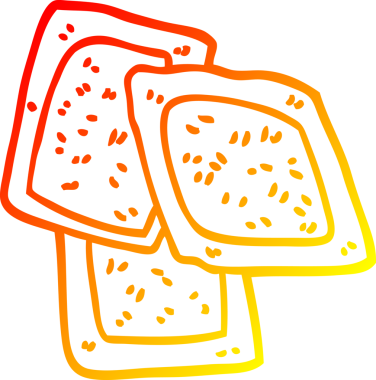 Bir insan tarafından çizilen yeşil çay çizgi filminin sıcak gradyan çizimi