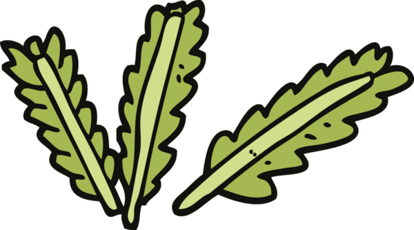 Bir insan tarafından çizilmiş, dağınık yapraklar.